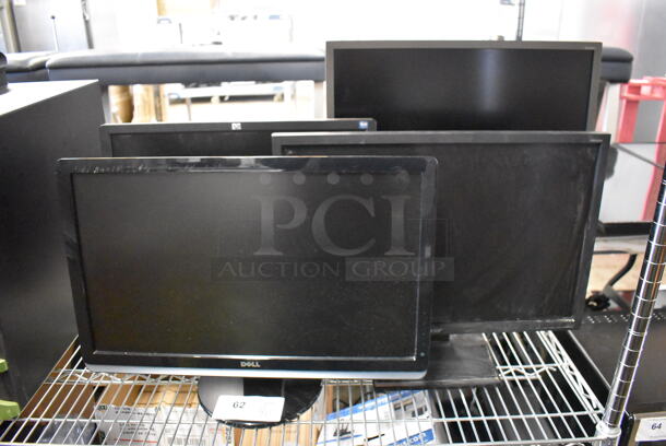 4 Various Computer Monitors Including Acer V223W. 20", 21", 21", 22". 4 Times Your Bid!