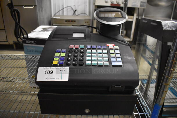 BRAND NEW SCRATCH AND DENT! Royal Alpha 7000ML Metal Countertop Electronic Cash Register with Dual-Station Thermal Printer. Does Not Have Key. 14x15x16