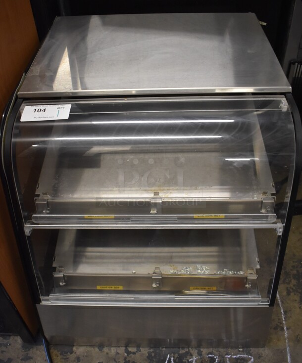 Federal CH2428SSD Stainless Steel Commercial Countertop Heated Holding Merchandiser. 120 Volts, 1 Phase.
