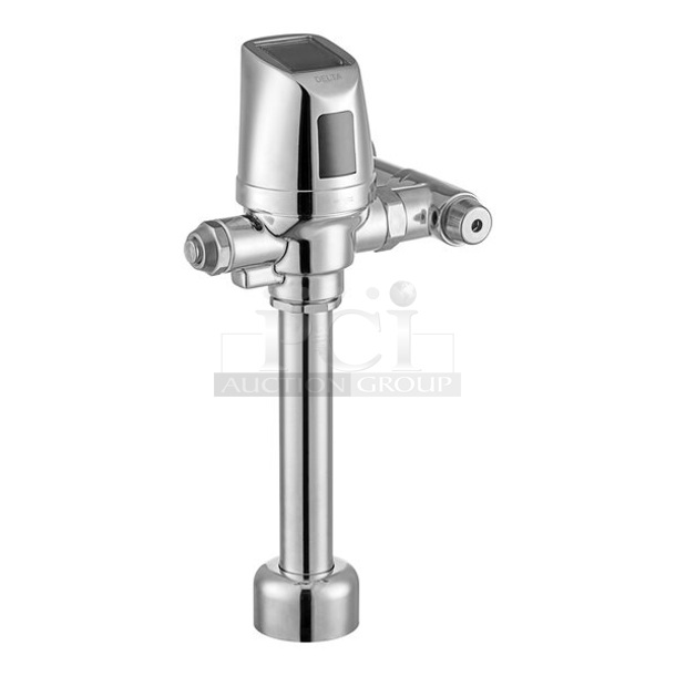 BRAND NEW SCRATCH AND DENT! Delta 81T201SP-48-MMO H2Optics 11 1/2" Exposed Solar Sensor Flush Valve with Vacuum Breaker for 1 1/2" Top Spud Urinals