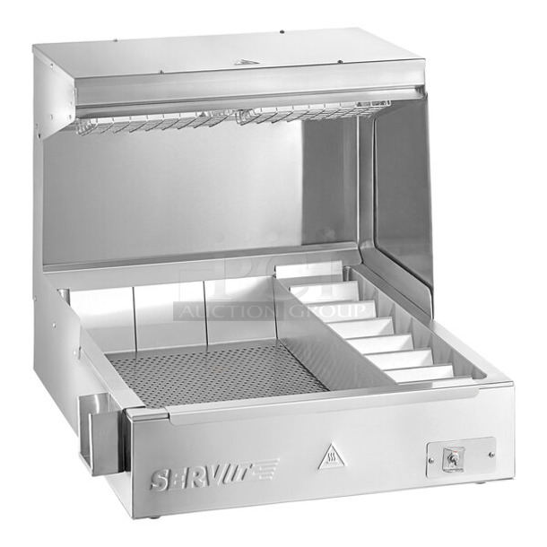 BRAND NEW SCRATCH AND DENT! 2023 ServIt FFDS22 22" Stainless Steel Commercial Countertop Fry Dump Holding Station. 120 Volts, 1 Phase. Tested and Working!