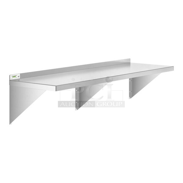 BRAND NEW SCRATCH AND DENT! Regency 600WS1860 18" x 60" 18 Gauge Stainless Steel Solid Wall Shelf