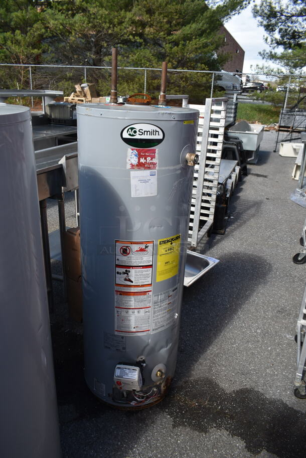 AO Smith GCV 50 301 Metal Commercial Propane Gas Powered Water Heater. 37,000 BTU. 