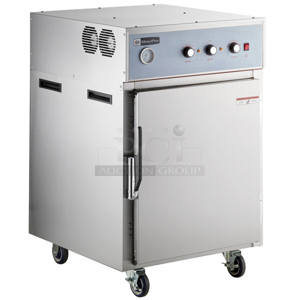 BRAND NEW SCRATCH AND DENT! 2022 Cooking Performance Group CPG 351CHSP1 Stainless Steel Commercial SlowPro Cook and Hold Oven. Comes w/ Commercial Casters. 208/240 Volts. 