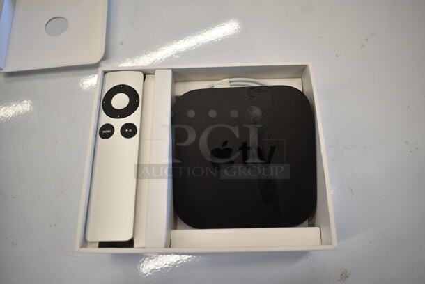 IN ORIGINAL BOX! Apple A1469 Apple TV Box w/ Remote.