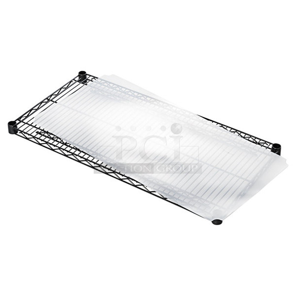 BRAND NEW! Alera ALESW59SL3618 18" x 36" Clear Plastic Shelf Liner for Wire Shelving - 4/Pack 