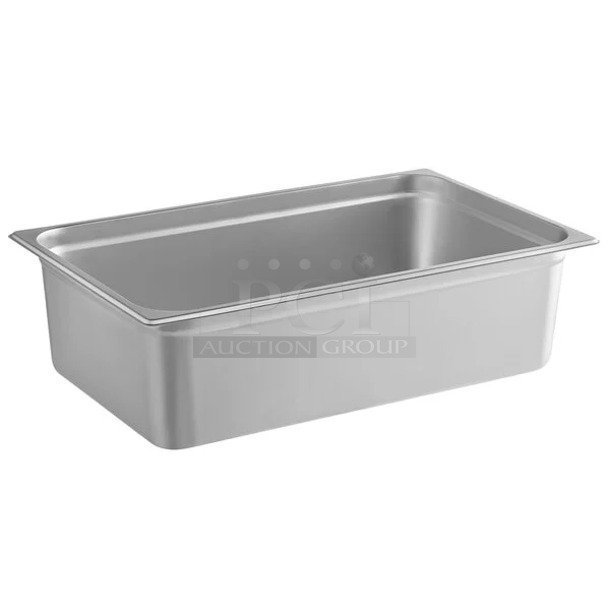 4 BRAND NEW SCRATCH AND DENT! Choice 4070069 Full Size 6" Deep Anti-Jam Stainless Steel Steam Table / Hotel Pan - 24 Gauge
