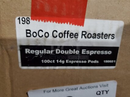 1 Box of BoCo Coffee Roasters Regular Double Espresso Pods