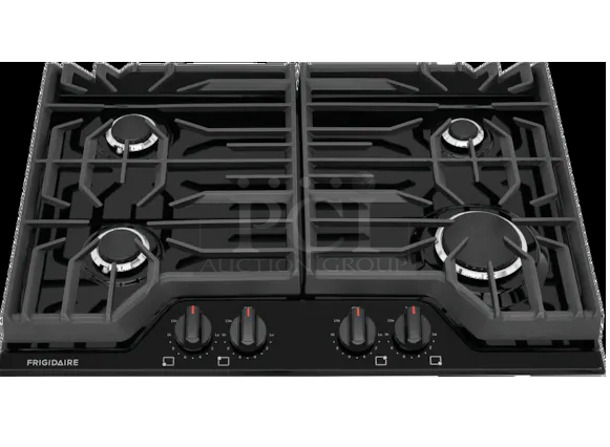 BRAND NEW SCRATCH AND DENT! Frigidaire FCCG3027AB 30" 4 Burner Gas Cooktop. Stock Picture Used For Gallery Picture.