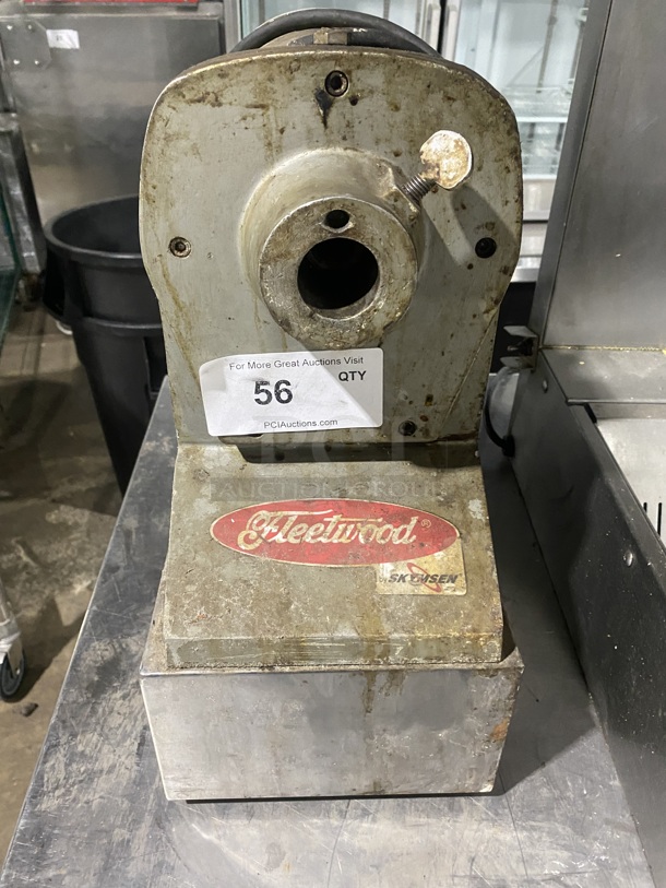 Fleetwood All Stainless Steel Commercial Countertop Power Hub/Meat Grider/Cheese Shredder! MODEL: PAD350 SN:000117 115V!