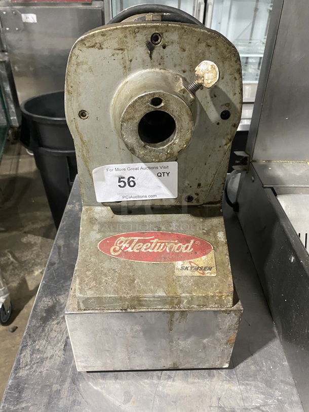 Fleetwood All Stainless Steel Commercial Countertop Power Hub/Meat Grider/Cheese Shredder! MODEL: PAD350 SN:000117 115V! - Item #1128107