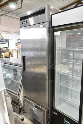 2021 Bison BRF-21 Stainless Steel Commercial Single Door Reach In Freezer. 115 Volts, 1 Phase. Tested and Powers On But Does Not Get Cold
