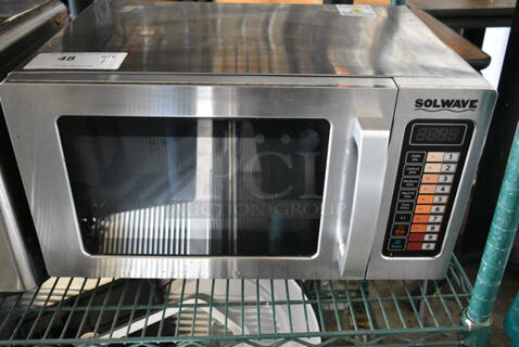 2020 Solwave 180MW1000SS Stainless Steel Commercial Countertop Microwave Oven. 120 Volts, 1 Phase. 