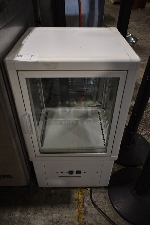 Metal Commercial Countertop Mini Cooler Merchandiser. Tested and Does Not Power On