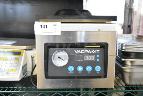 VacPak-It 186VMC10OP Stainless Steel Commercial Countertop Vacuum Sealer. 120 Volts, 1 Phase. Tested and Working!