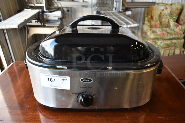 Oster CKSTRS20-SBW Stainless Steel Countertop 20 Quart Roaster Oven. 120 Volts, 1 Phase. Tested and Working!