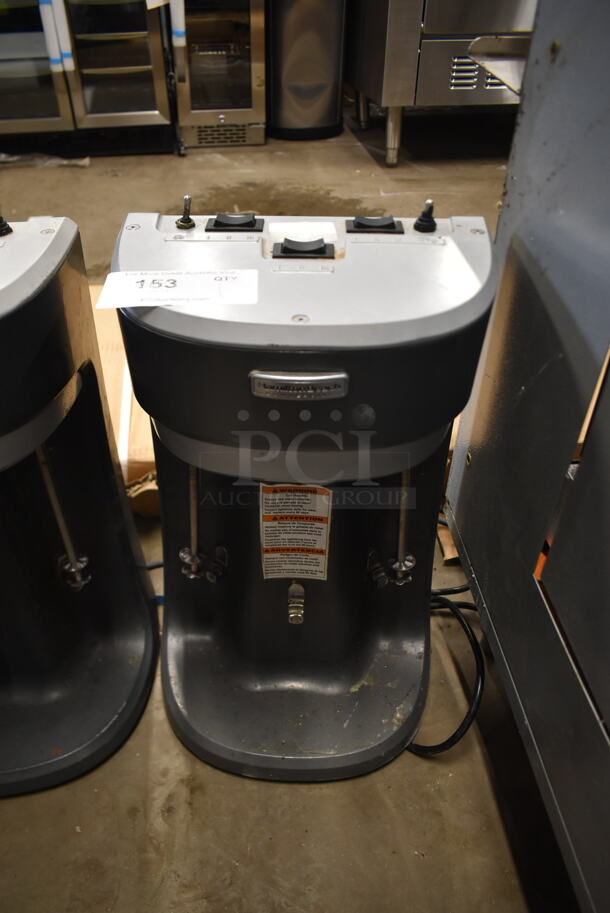 Hamilton Beach HMD400 Metal Commercial Countertop 3 Head Milkshake Mixer. Middle Mixing Auger is Missing. 120 Volts, 1 Phase. Tested and Does Not Power On