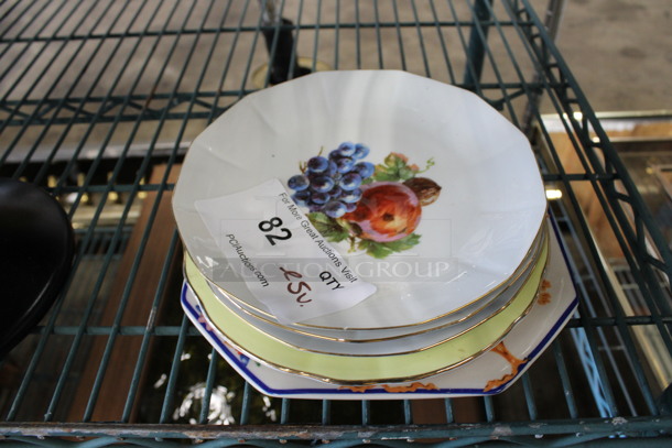 ALL ONE MONEY! Lot of 5 Various Ceramic Plates! Includes 7.5x7.5x1