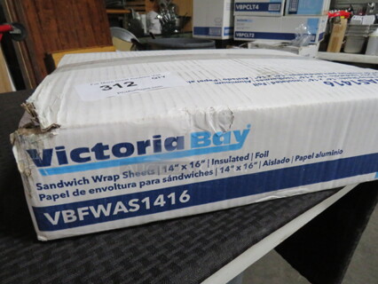 One Case Of Sandwich Wrap Sheets. 14X16. 1,000ct.