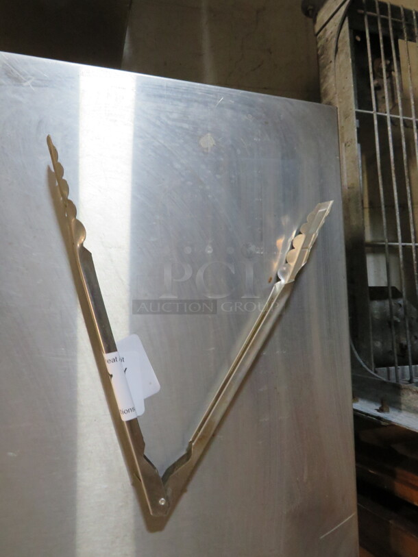One 12 Inch Stainless Steel utility Tong.