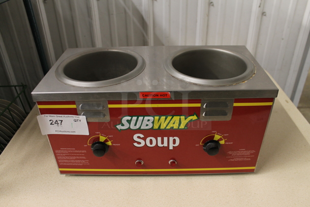 2010 Nemco 6120A-SUB Stainless Steel Commercial Countertop 2 Well Food Warmer. 120 Volts, 1 Phase. Tested and Working!