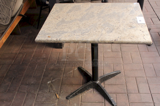 NICE! 30x24 Granite Top Table On Heavy Duty Base, Standard Height. 
30x24x29