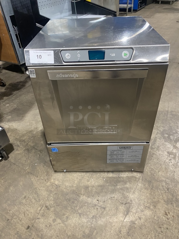 NICE! HOBART Stainless Steel Commercial Undercounter Dishwasher! MODEL LXER 120/208-240V/ 1 Phase