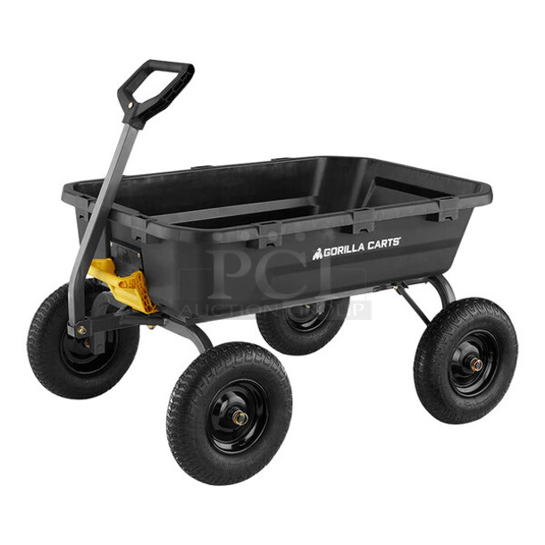 BRAND NEW SCRATCH AND DENT! Gorilla Carts GCG-12 1,600 lb. Heavy-Duty Poly Yard Dump Cart