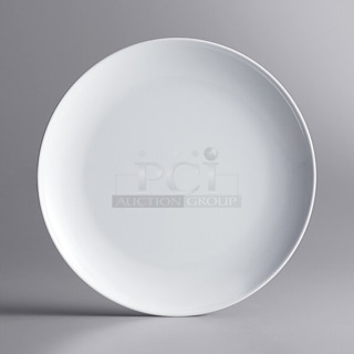 4 Box of 6 BRAND NEW IN BOX! 304MCOUPE14 Acopa Lunar 14" Round White Coupe Melamine Plate. 4 Times Your Bid! 