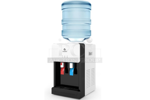 BRAND NEW IN BOX! Avalon A1CTWTRCLRWHT Premium Hot/Cold Top Loading Countertop Water Cooler Dispense. 115 Volts, 1 Phase. 