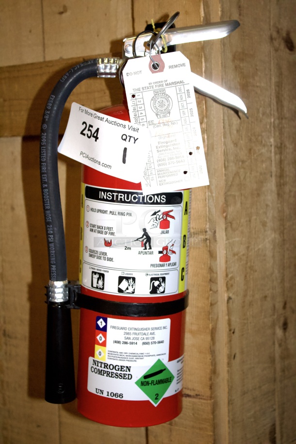 ABC Dry Chemical 5 lb. Multi-Purpose Fire Extinguisher 2A:10B:C