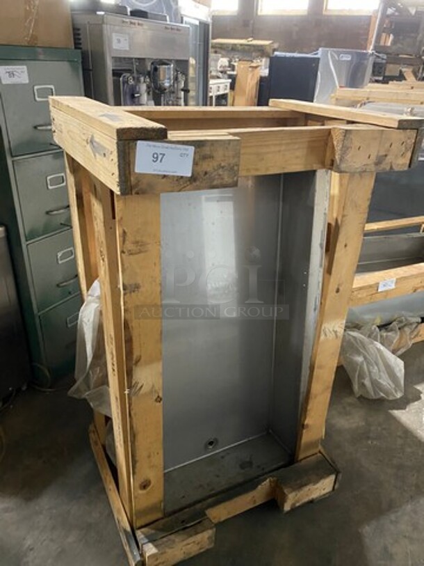 BRAND NEW! IN THE CRATE! Atlas Metal Commercial Steam Table Insert! Solid Stainless Steel! Model: WH3 SN: 300412A 208V 60HZ 1 Phase