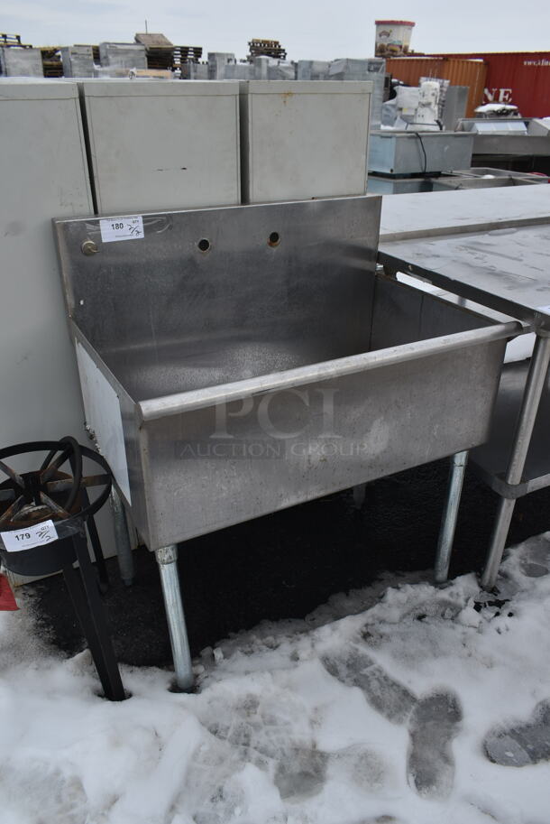 Stainless Steel Commercial Single Bay Sink.