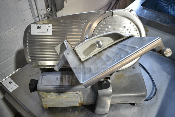 Hobart 512 Stainless Steel Commercial Countertop Meat Slicer. 115 Volts, 1 Phase. Tested and Working! - Item #1116862