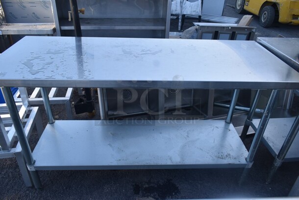Regency 600T2460G Stainless Steel Table w/ Under Shelf.