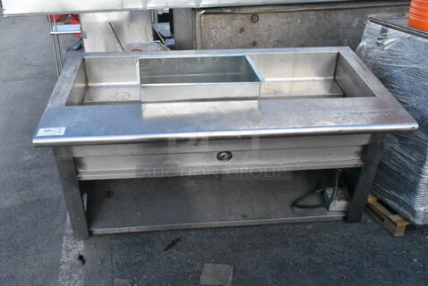 Stainless Steel Steam Table w/ Under Shelf. 