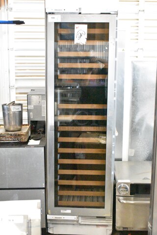 Sub-Zero IW-24 Metal Single Door Reach In Wine Chiller Merchandiser. 115 Volts, 1 Phase. Tested and Does Not Power On