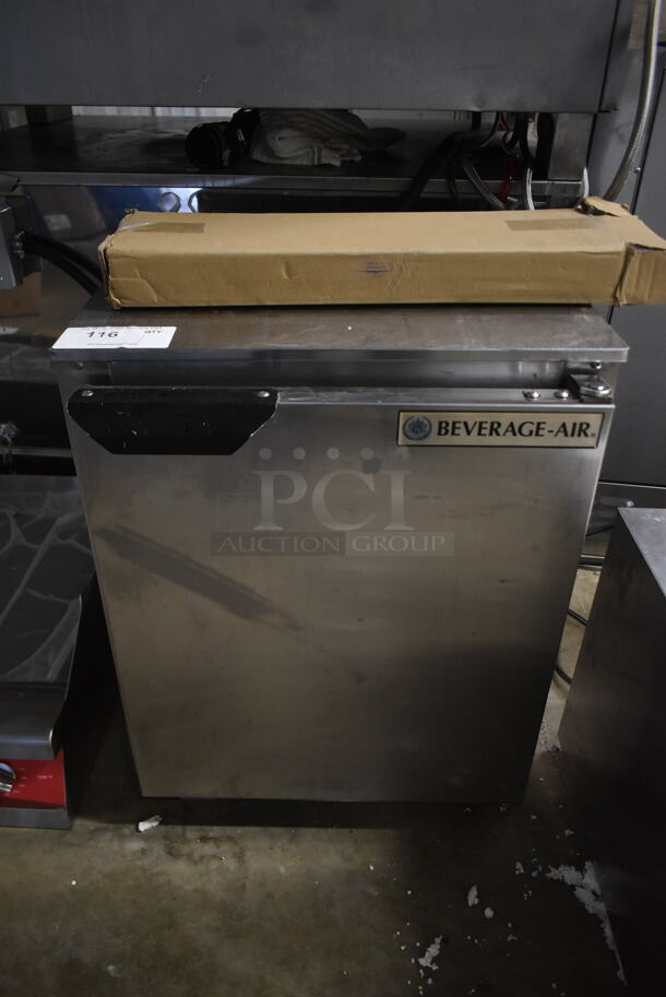 Beverage Air UCR20Y Stainless Steel Commercial Single Door Undercounter Cooler. 115 Volts, 1 Phase. Tested and Working!