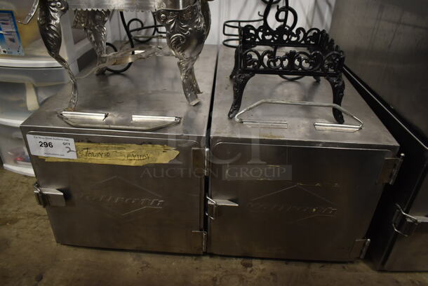 2 Stainless Steel Commercial Portable Catering Cases. 2 Times Your Bid!