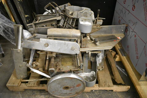 Metal Commercial Countertop Meat Slicer Stacker for Parts. 