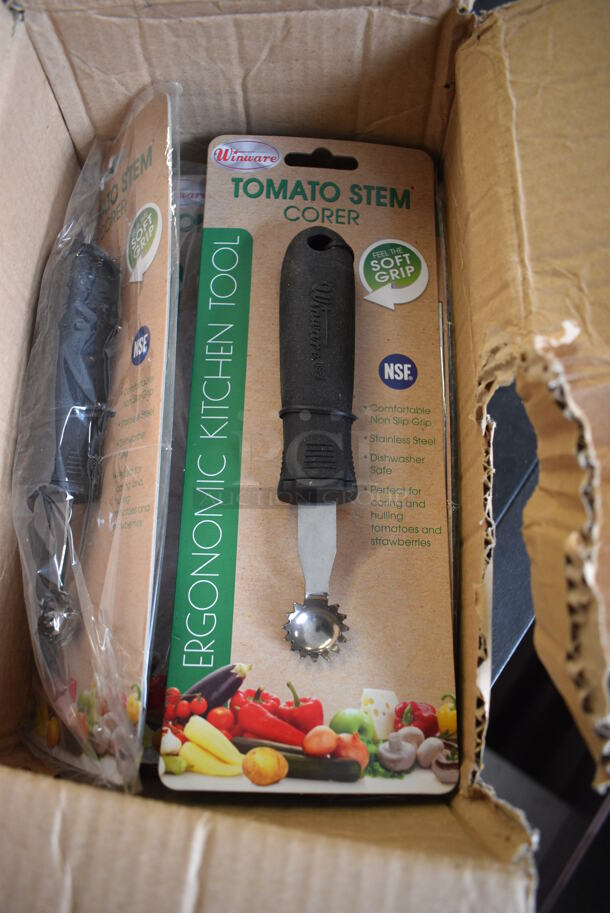 7 BRAND NEW IN BOX! Winware Tomato Stem Corer. 6.5". 7 Times Your Bid!