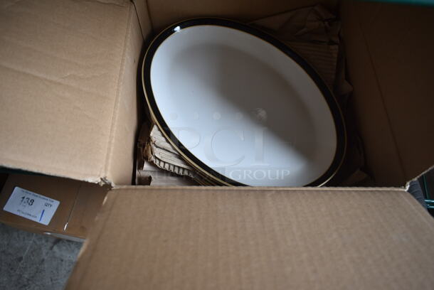 Box of 6 BRAND NEW! William Edwards 82250AND0424 Oval Plates.