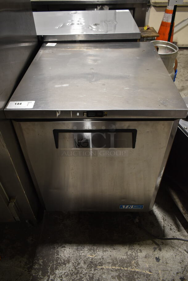 Turbo Air MUF-28 Stainless Steel Commercial Single Door Undercounter Freezer on Commercial Casters. 115 Volts, 1 Phase. Tested and Powers On But Does Not Get Cold
