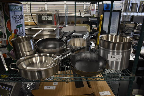 ALL ONE MONEY! Lot of Various Metal Sauce Pans and Skillets!