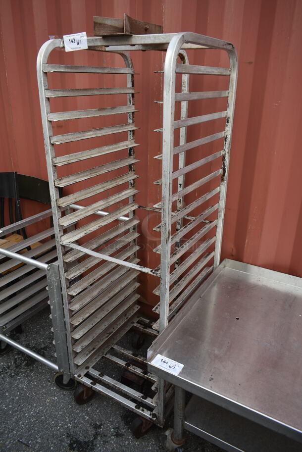 Metal Commercial Pan Transport Rack on Commercial Casters. - Item #1116976
