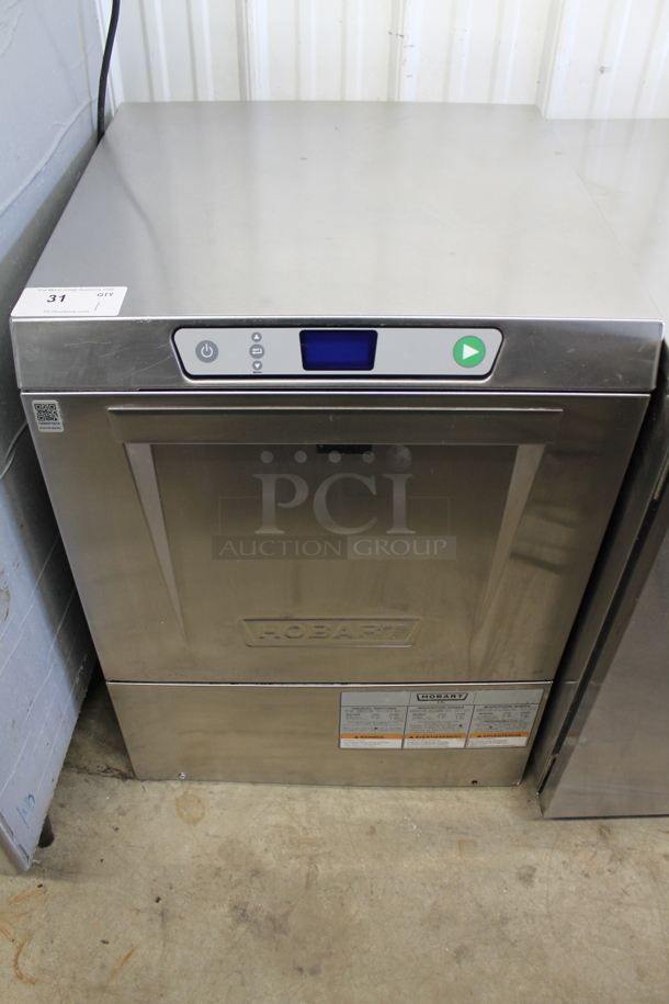 2015 Hobart LXEC Stainless Steel Commercial Undercounter Dishwasher. 120 Volts, 1 Phase. 