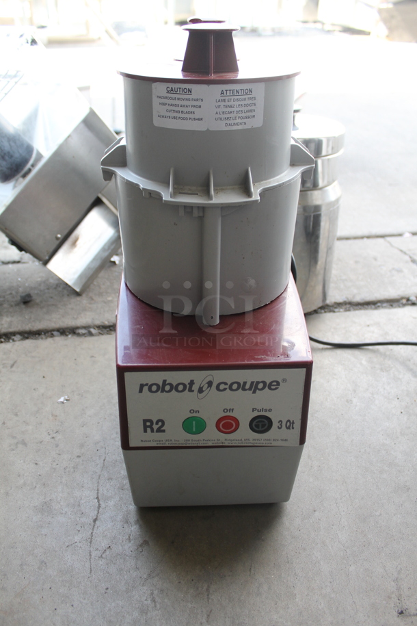 Robot Coupe R2B Metal Commercial Food Processor. 120 Volts, 1 Phase. Tested and Does Not Power On