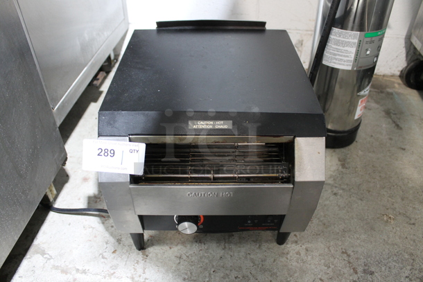 Hatco TQ-10 Stainless Steel Commercial Countertop Toast Qwik Conveyor Toaster Oven. 208 Volts, 1 Phase. 