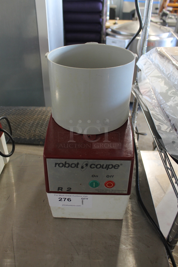 Robot Coupe R2 Metal Commercial Countertop Food Processor Base w/ Bowl and Lid. 115 Volts, 1 Phase. Tested and Working! 