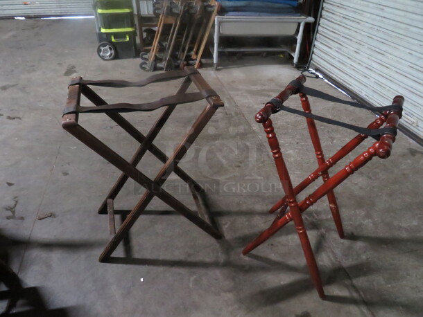 Assorted Wooden Tray Stand. 2XBID